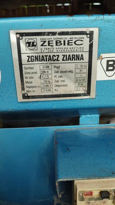 Gniotownik śrutownik do zboża