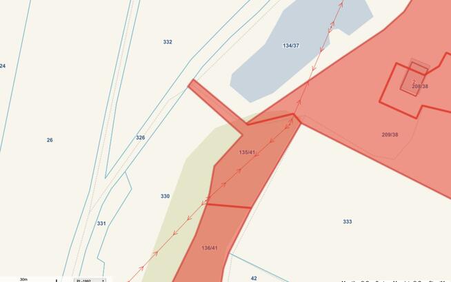 Działka rolna Ciarka gm. Lasowice Wielkie, Bez Nazwy