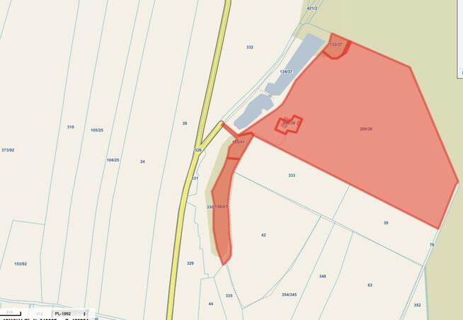 Działka rolna Ciarka gm. Lasowice Wielkie, Bez Nazwy