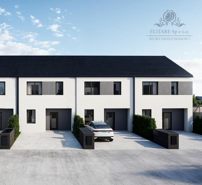 DOM szereg środkowy 102,50m2 z działką 148m2m2, Iwiny Brochów