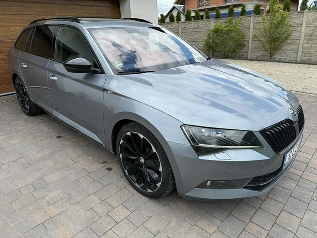 Škoda Superb 19r. 2.0 TDI 190KM DSG Sportline bezwypadkowa super stan, wyposażenie