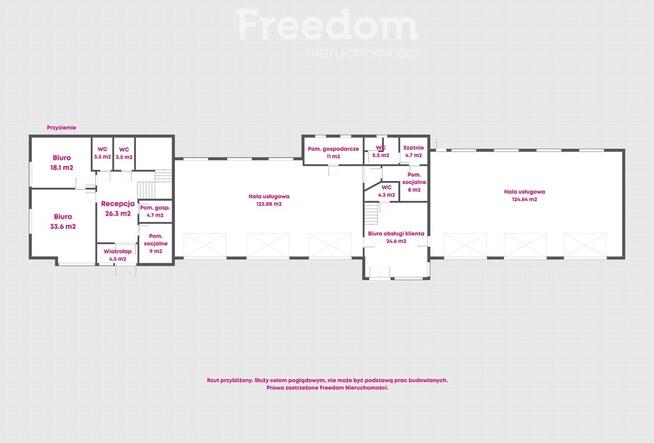 Biurowiec z halami przy autostradzie A4 w Tarnowie