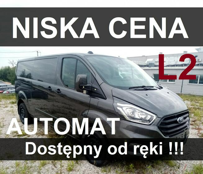Ford Transit Custom Automat 130KM Kamera Pakiet Premium Hak Dost. od ręki 1982zł