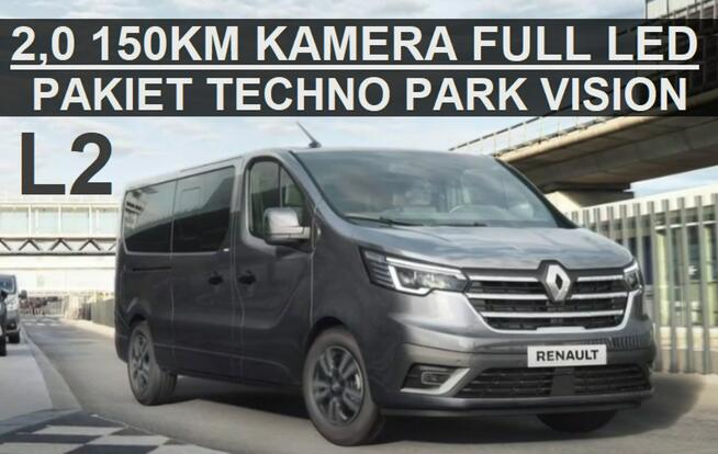 Renault Trafic L2 150KM 2,0  Klima tył  Full Led DużyEkran Kamera Ciemne szyby 2218zł