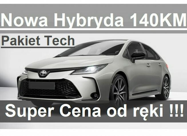 Toyota Corolla Nowa Hybryda 140KM 1,8 Pakiet Tech Comfort Kamera Dostępny  - 1408zł