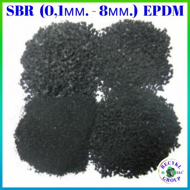 Granulat gumowy 1-2mm SBR EPDM, RUBBER GRANULES