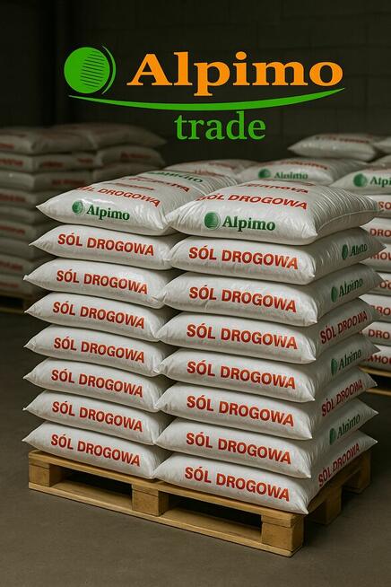 Sól drogowa w workach 25 kg. paleta 1000 kg. - ALPIMO