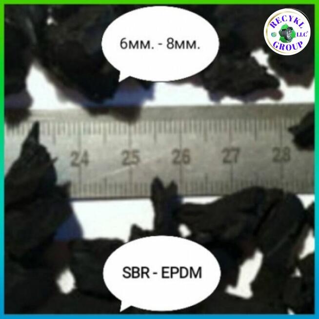Granulat gumowy SBR EPDM, RUBBER GRANULES