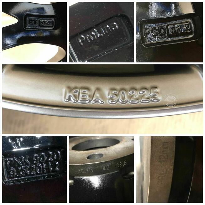 Felgi Audi Infiniti Mercedes KBA50225 9J 20 ET30