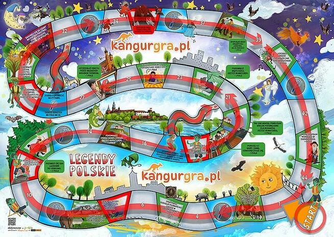 gra XXL LEGENDY POLSKIE dla DZIECI do skakania, nauki