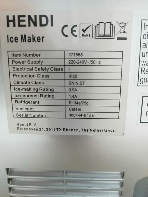 kostkarka do lodu Hendi