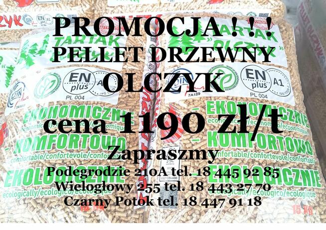 Sprzedaż pelletu OLCZYK wysoka jakość najniższa cena