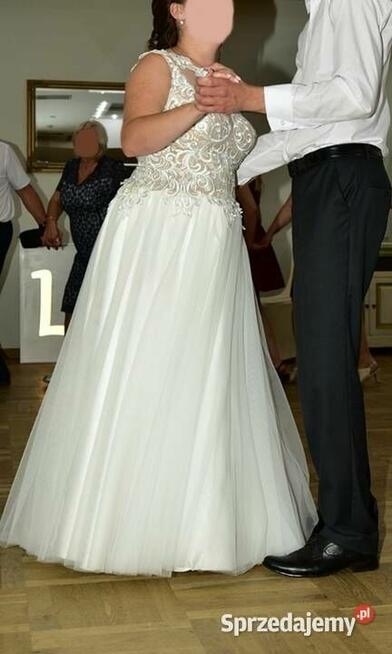 Suknia ślubna M 38/40 miseczka C długa piękna