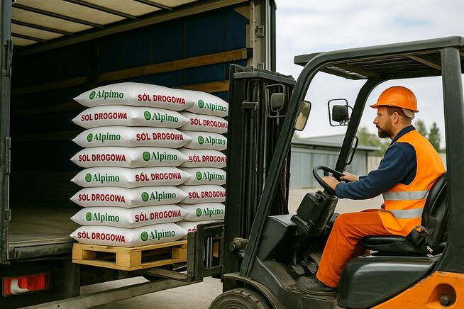 Sól drogowa w workach 25 kg. paleta 1000 kg. - ALPIMO