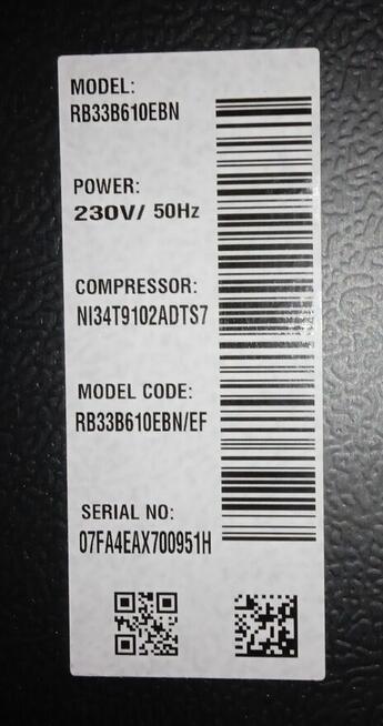 Chłodziarko zamrażarka Samsung