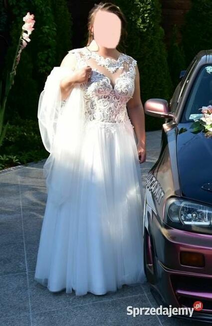 Suknia ślubna M 38/40 miseczka C długa piękna