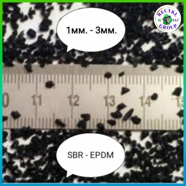 Granulat gumowy 1-3mm SBR EPDM, RUBBER GRANULES