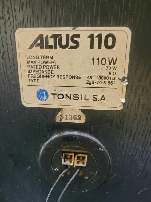 Głośnik altus 110 kolumna