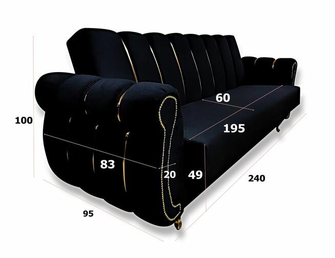 Wersalka SOFA kanapa z pojemnikiem NOWA rozkładana do spania
