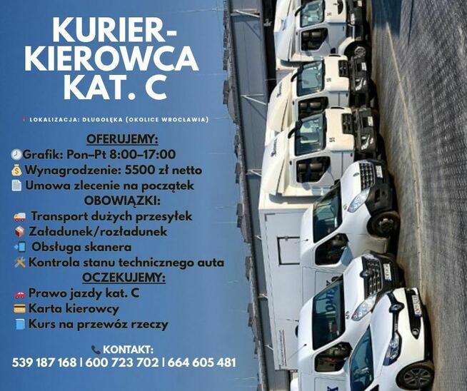Praca dla Kierowcy kat. C – Kurier – Wrocław i okolice