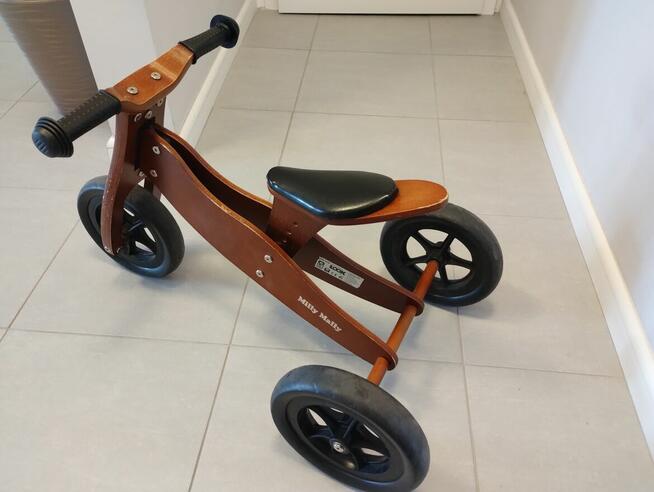 Rowerek biegowy drewniany Milly Mally 2w1