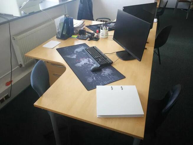 Biurko narożne 140x140 praca zdalna dom biuro firma