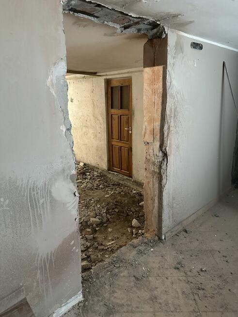 Rozbiórki, Demontaż, Kucie ścian, Skuwanie tynków, Wyburzeni