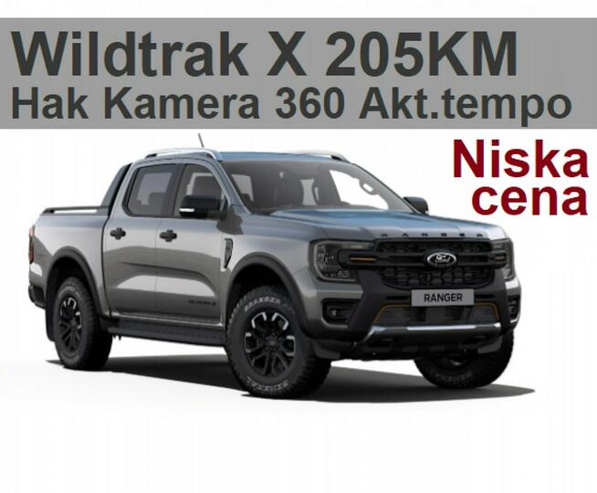 Ford Ranger Wildtrak X 205KM 4x4 Roleta elektr. Kamera 360 Niska Cena 2591 zł