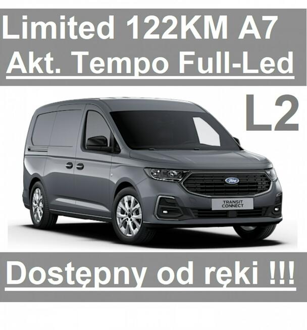Ford Transit Connect Limited Automat 122KM Full LEd Aktywny Tempomat Od ręki !!  1551zł