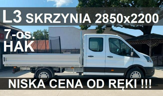 Ford Transit Skrzynia 2800X2100  130KM 7-os. Kamera Super Niska Cena od ręki 1740zł
