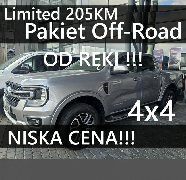 Nowy Ranger Limited 205KM 4x4 Pakiet Off-Road Niska Cena  2312 zł