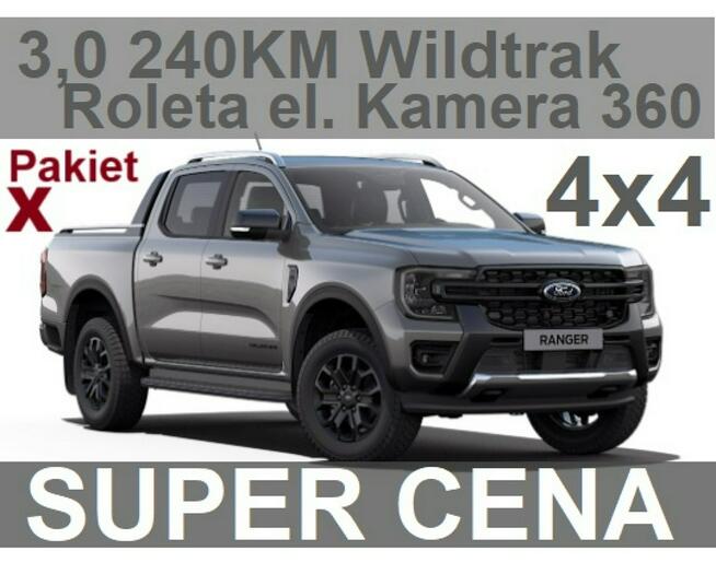 Ford Ranger Wildtrak X 205KM 4x4 Roleta elektr. Kamera 360 Niska Cena 2702 zł