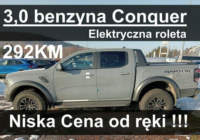 Ford Ranger Raptor Conquer Grey Raptor V6 292KM Benzyna Super Niska Cena! zł od ręki !