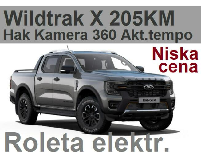 Ford Ranger Wildtrak X 205KM 4x4 Roleta elektr. Kamera 360 Niska Cena 2669 zł