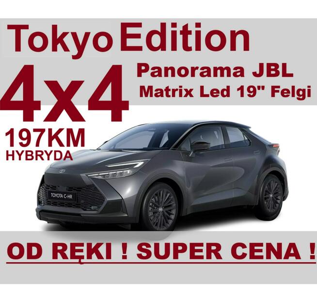 Toyota C-HR 4x4 197KM Tokyo Edition Kamera 360 st. Matrix LED Super Cena  2006 zł