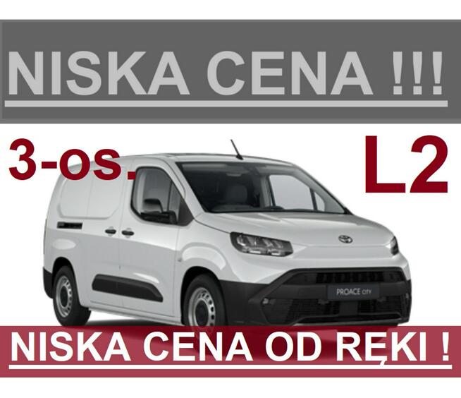 Toyota Proace City Nowy 100KM L2 Super Niska Cena Dostępny od ręki  3-osobowy 1107zł