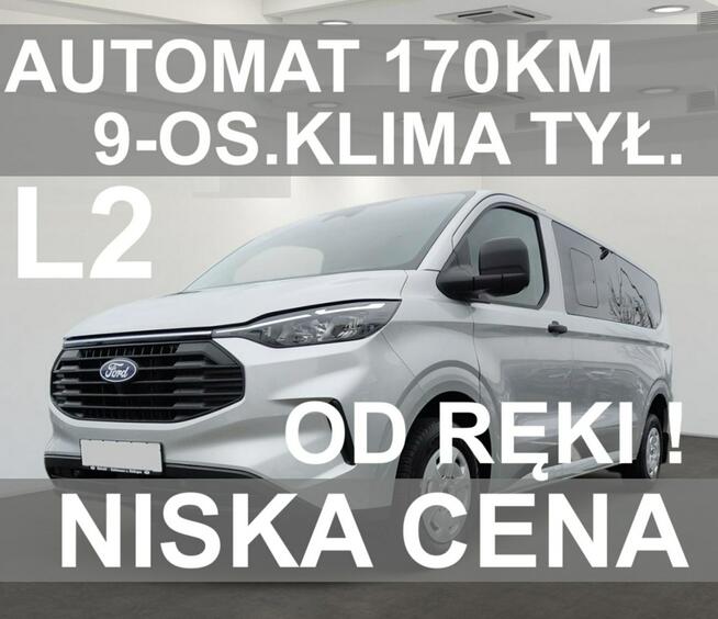 Ford Transit Custom L2 Trend 170KM Kamera Drzwi lewe Klima tył. Niska Cena Od ręki 2291 zł