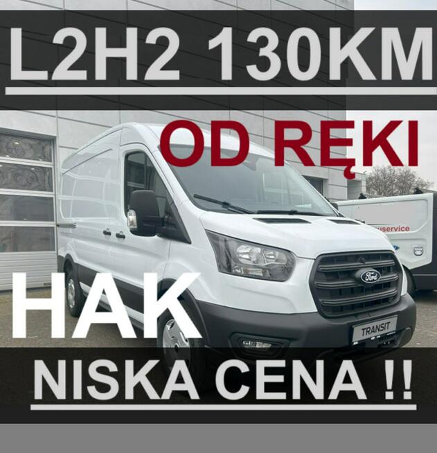 Ford Transit L2H2 130KM Podgrzewane fotele Hak Kamera Niska Cena ! Od ręki !