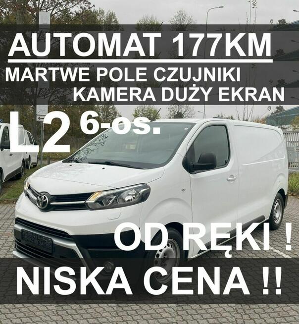 Toyota ProAce 6-os. Brygada 177KM 8A/T Kamera Ekran 10" Czujniki MartwePole  Od ręki