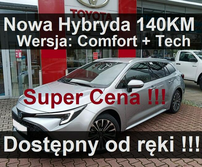 Toyota Corolla Nowa Hybryda 140KM 1,8 Pakiet Tech Comfort Kamera Dostępny  - 1355zł