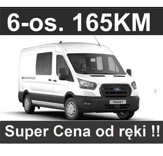 Ford Transit L4H3 6-os. Brygadowy 165KM  Super Niska Cena  ! 1902 zł Od ręki !