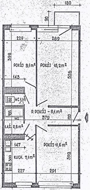 Winogrady/os. Przyjaźni,3pok.,1p.54m2, Niski blok! 2m. parkingowe