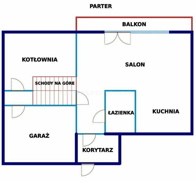 Dom Sławno w zabudowie szeregowej (skrajny) 200m