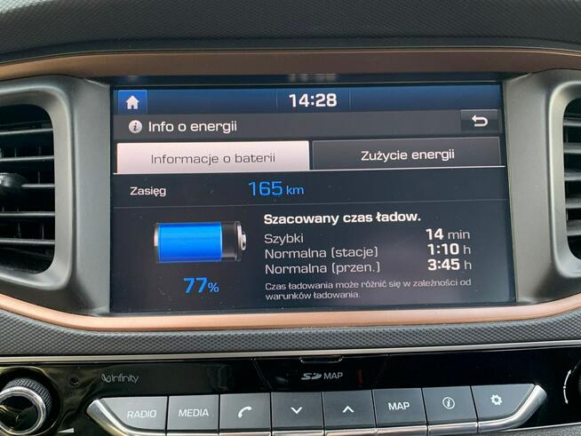 Hyundai IONIQ Elektryk 120KM Automat LED Navi Kamera PDC Keyless