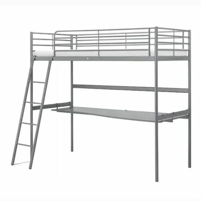 Łózko z antresolą i biurkiem IKEA