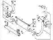 Wąż intercoolera A1685280082 nowy oryginalna część Mercedes-