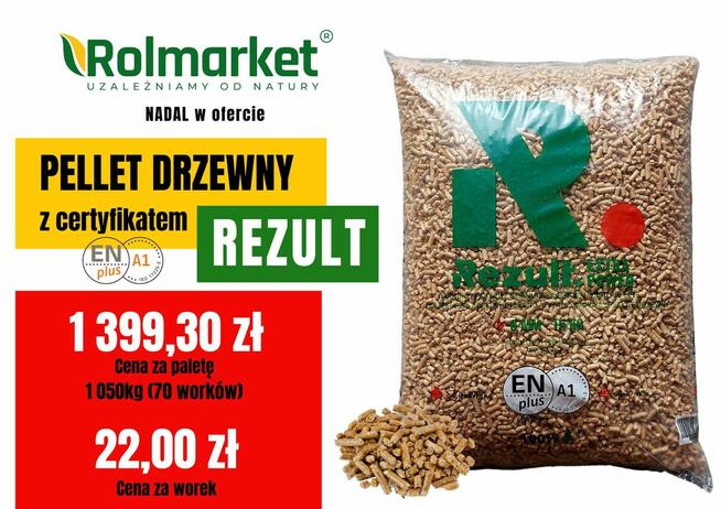 PELLET Drzewny z CERTYFIKATEM pelet drewniany REZULT A1 EN