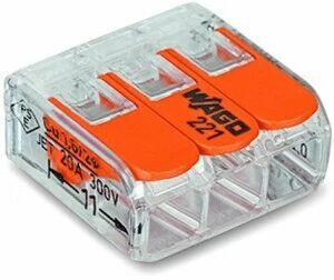 Złączka WAGO COMPACT 221‑413 – 3‑torowa – opak. 10 szt.