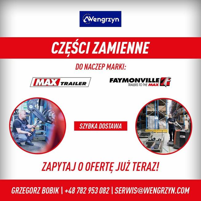 Części do naczep FAYMONVILLE & MAX TRAILER