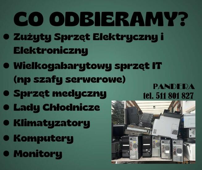 Odbiór elektrośmieci/ elektroodpadów z firm .